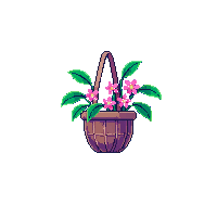hanging flower basket midnight