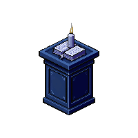 lectern with book midnight