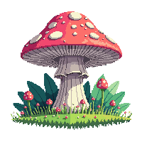 mushroom tree lush midnight