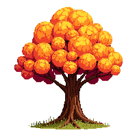 oak tree autumn midnight