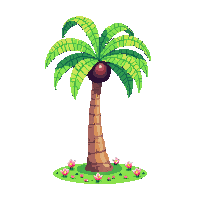 palm tree spring midnight