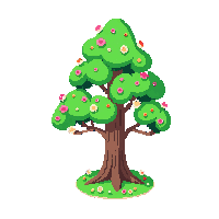 pine tree spring midnight
