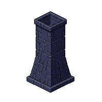 ruined tower midnight