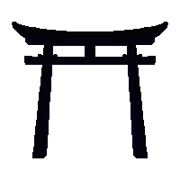 shrine torii gate midnight