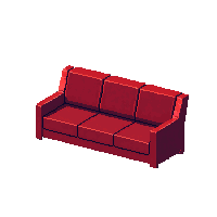 sofa red midnight