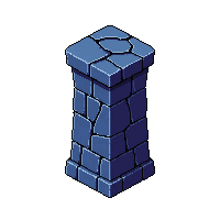 stone pillar midnight