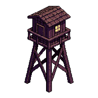 watchtower wooden midnight