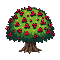 berry bush with red berries