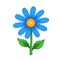 blue daisy