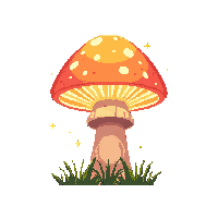 glow mushroom lamp