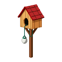 birdhouse on pole