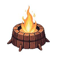 brazier flaming