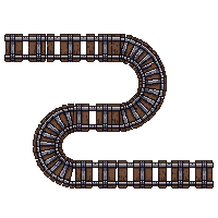 cave mine rail track segment