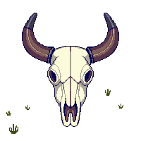 desert cow skull