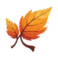 fallen leaves decal