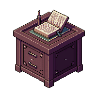 lectern with book