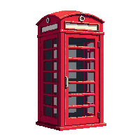 phone booth red