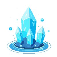 crystal cluster blue