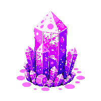 crystal cluster purple