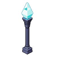 crystal lamp post