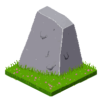 meadow large boulder
