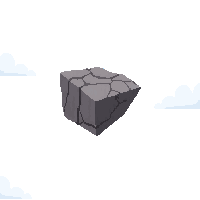 sky floating rock chunk