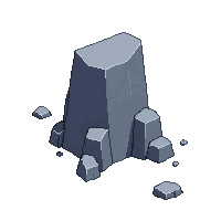 snow rock formation