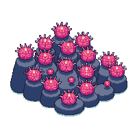 underwater sea urchin cluster
