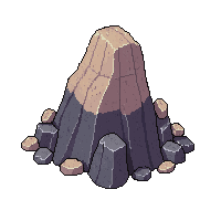 volcanic pebble cluster