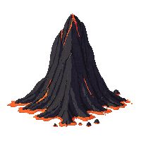 volcanic rock formation