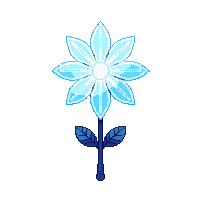 winter ice crystal flower