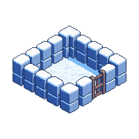 winter snow fort