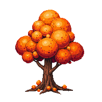crystal tree autumn