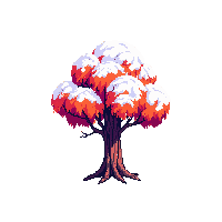 frozen tree autumn
