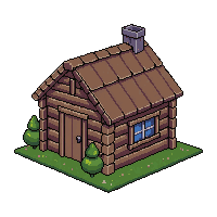 log small house