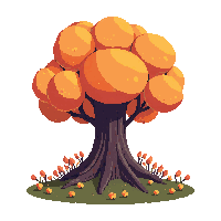 mushroom tree autumn