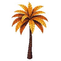 palm tree autumn