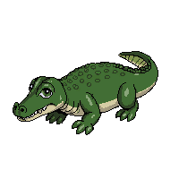 swamp crocodile log