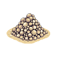 beach shell pile