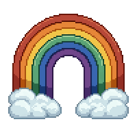rainbow flat