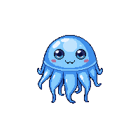 moon jellyfish chibi
