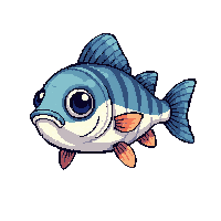 striped bass chibi