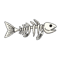 fish skeleton