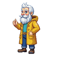 fisherman old beard