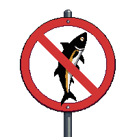 no fishing sign