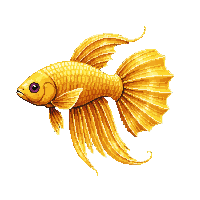 betta fish trophy gold