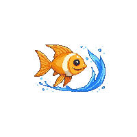 angelfish leaping