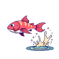 anglerfish leaping