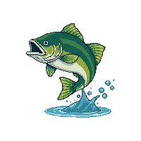 bass leaping