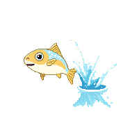 bonito leaping